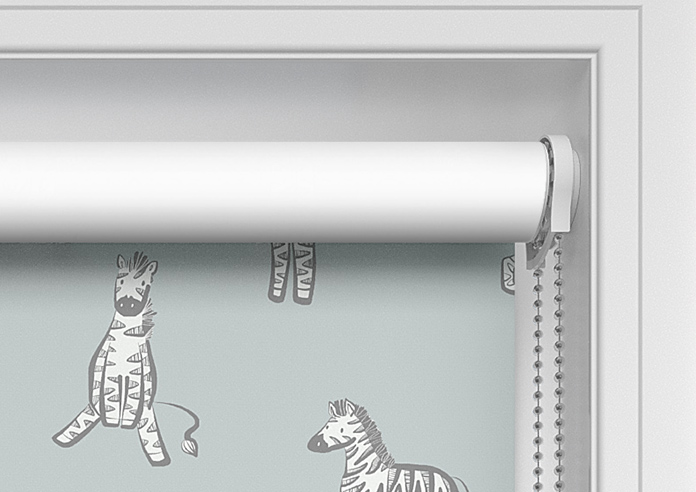 Zebra, Sea Green - Twist&Fit Roller Blind - Image 11